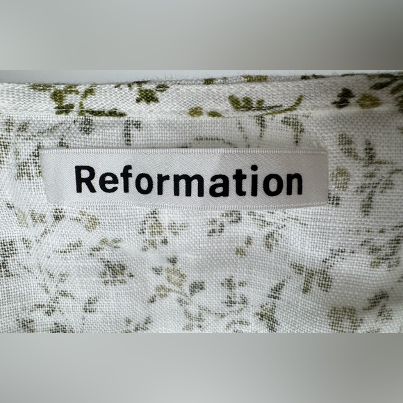 Reformation Mint Linen Dress - Picture 5 of 17